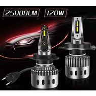 LED žárovky H7 120W, extreme 12V 25000lm