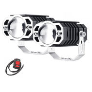 LED přídavná světla na moto 2x36W, dualcolor, 12-80V Ebike