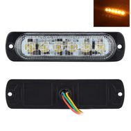 LED výstražné světlo 18W 6LED, 17 funkcí svícení, 12-24V